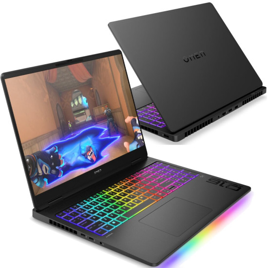 Laptop HP Omen Max 16-AH0024NW 16" OLED 240Hz Ultra 9-275HX 64GB RAM 2TB SSD GeForce RTX5090 DLSS 4 Windows 11 Home