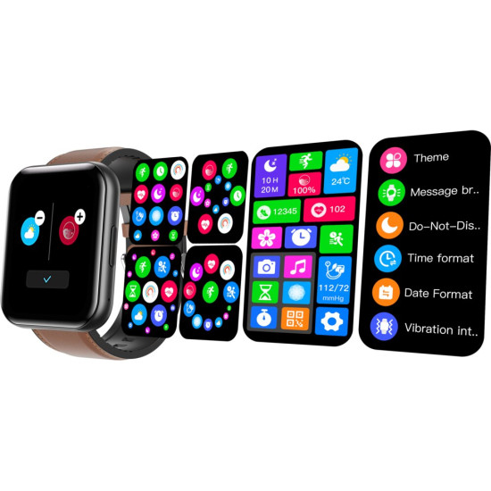 Smartfon Smartwatch Bemi Exo Brazowo Czarny
