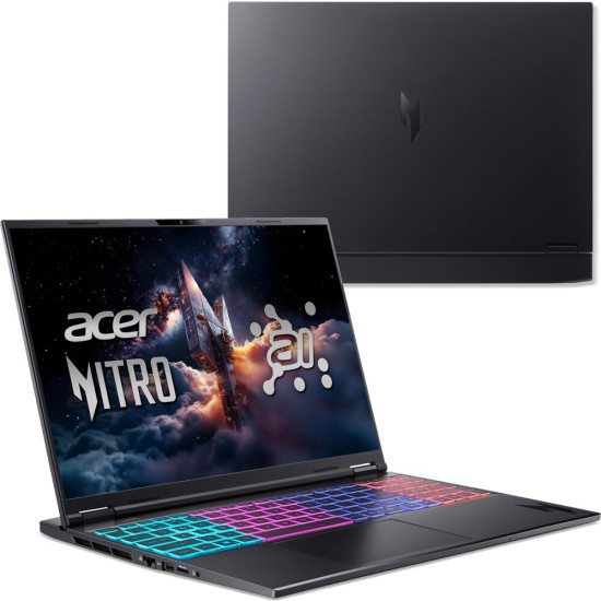 Laptop acer nitro 16s ai an16s 61 16 ips 180hz ryzen ai 9 365 32gb ram 1 tb ssd geforce rtx5060 dlss 4