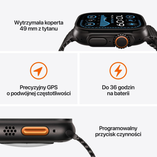 Smartfon Smartwatch Apple Watch Ultra2 49 Bk Ti Bk Tml L Pro