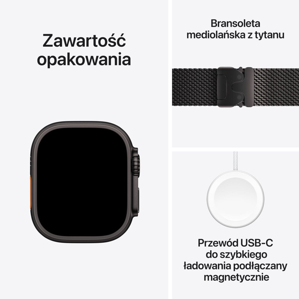 Smartfon Smartwatch Apple Watch Ultra2 49 Bk Ti Bk Tml M Pro