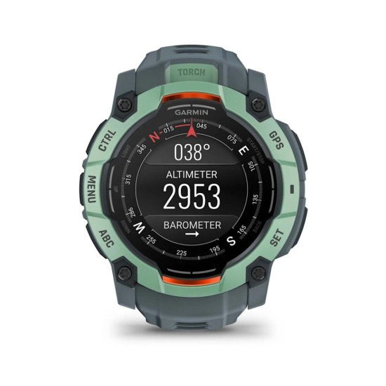 Smartfon Smartwatch Garmin Instinct 3 50mm Amoled Szaro Zielony