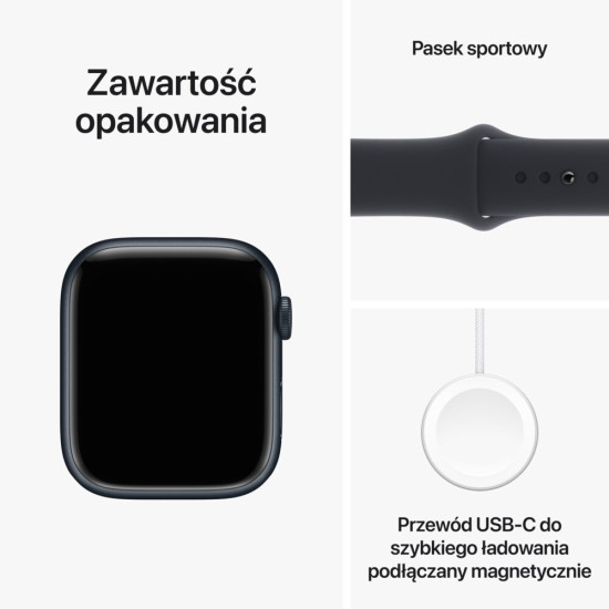 Smartfon Smartwatch Apple Watch Series9 GPS Cell 45mm Midnight Alu Midnight SM