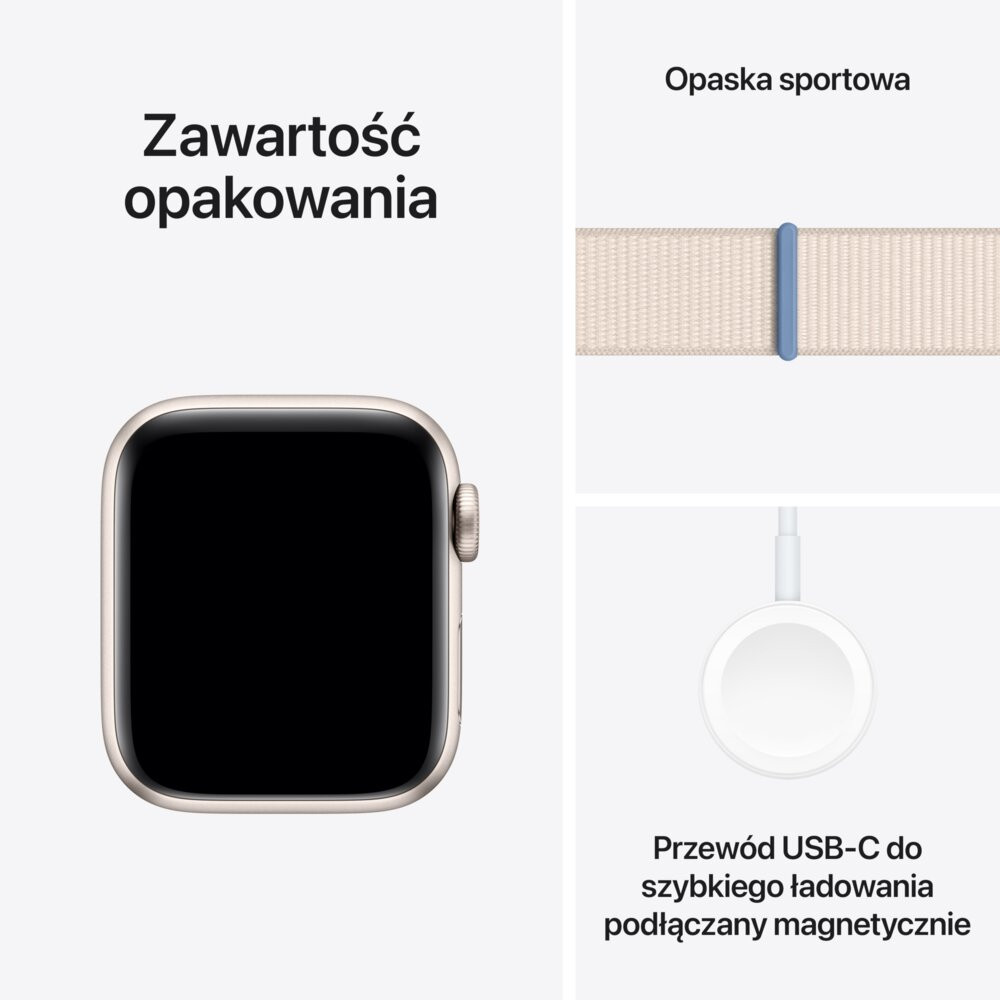 Smartfon Smartwatch Apple Watch Se GPS 40mm Starlight Alu Starlight