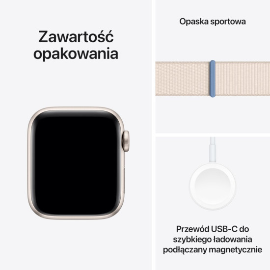 Smartfon Smartwatch Apple Watch Se GPS 40mm Starlight Alu Starlight