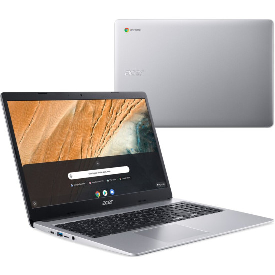 Laptop acer chromebook 315 cb315 3h 15 6 ips celeron n4020 4gb ram 128gb emmc chrome os