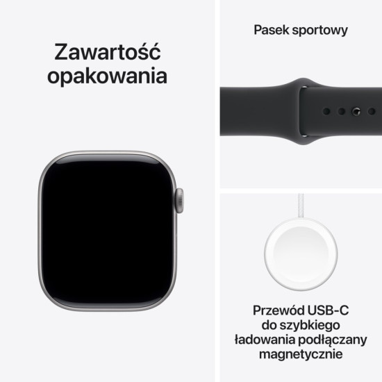 Smartfon Smartwatch Apple Watch 11 42 Sg Al Bk Sb Ml Cel Mgp