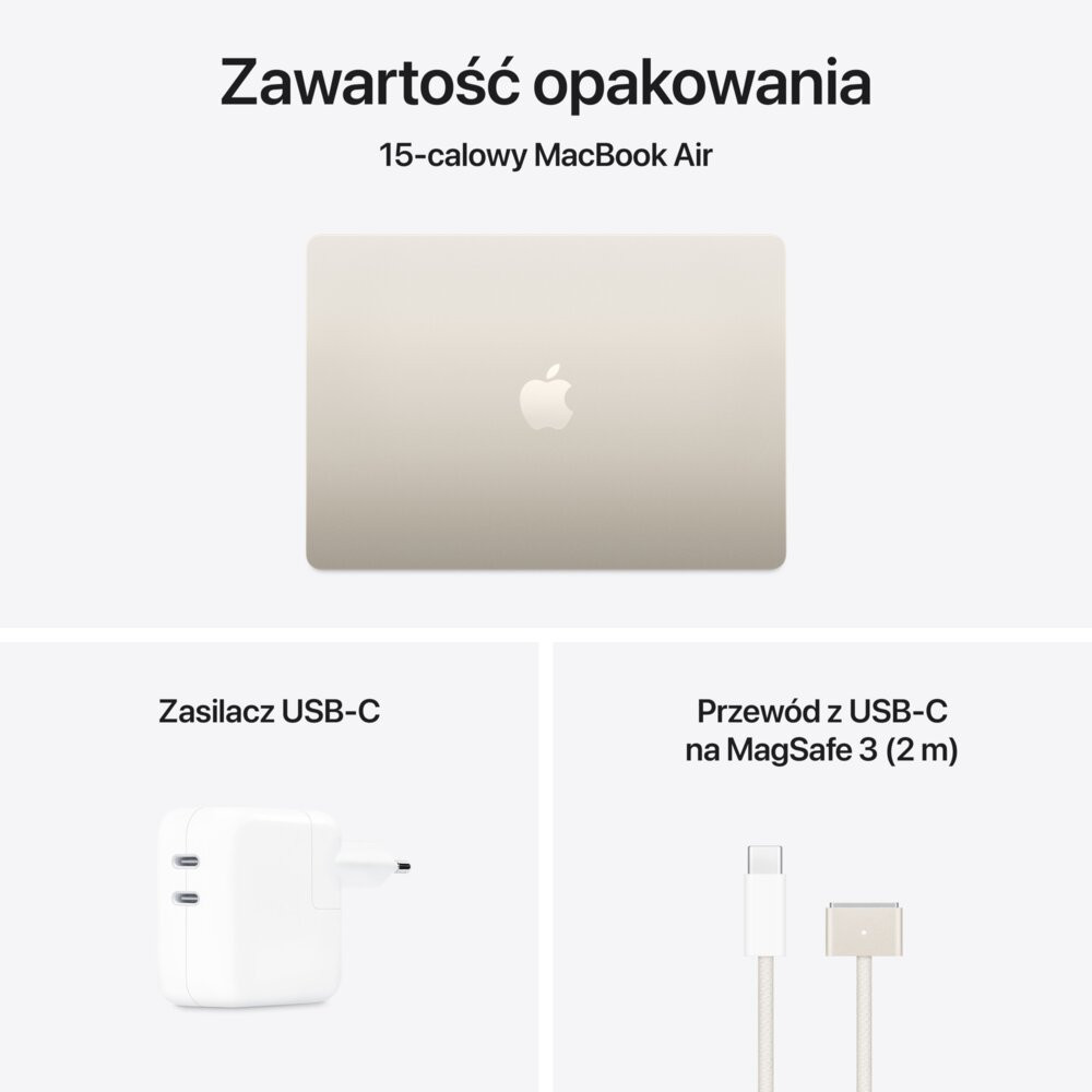 Notebook apple macbook air 2025 mw1k3ze a m4 16gb 512gb 15 3 starlight