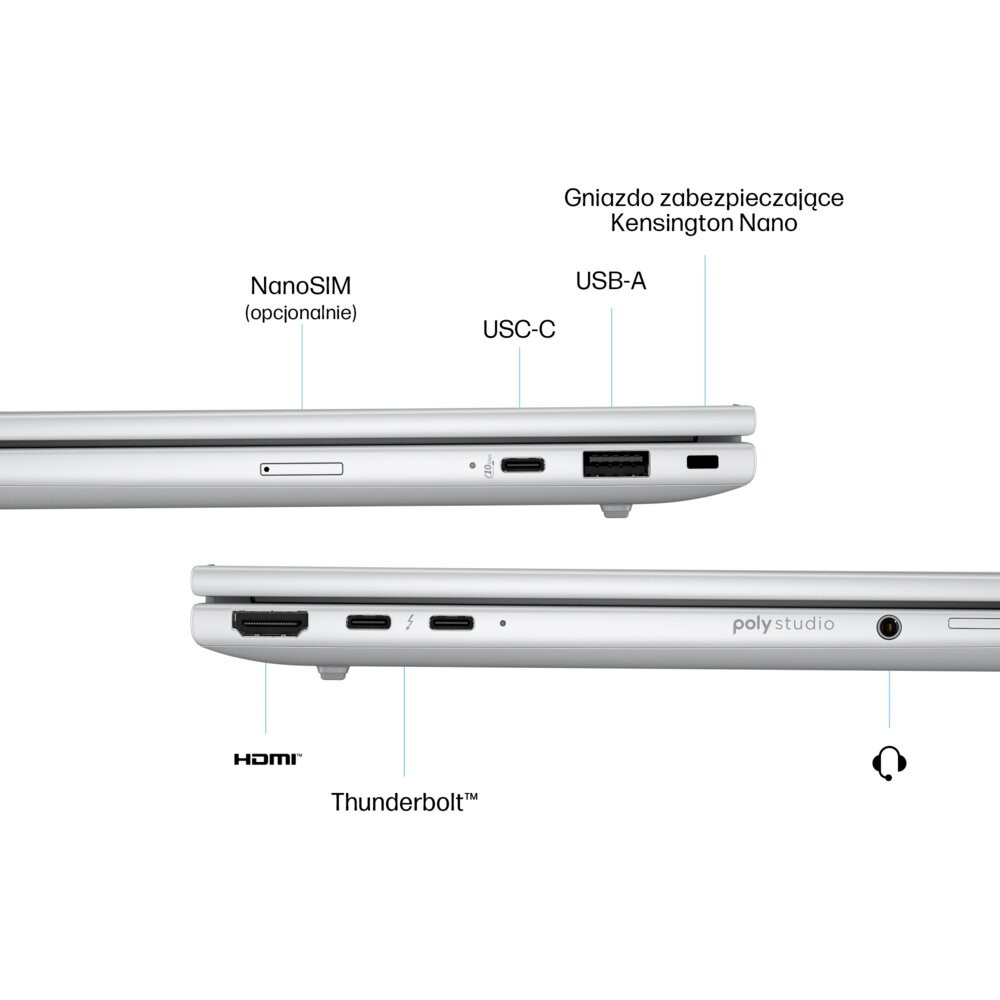 Laptop hp elitebook 8 g1i 14 ips ultra 7 255u 24gb ram 512gb ssd windows 11 professional funkcje ai