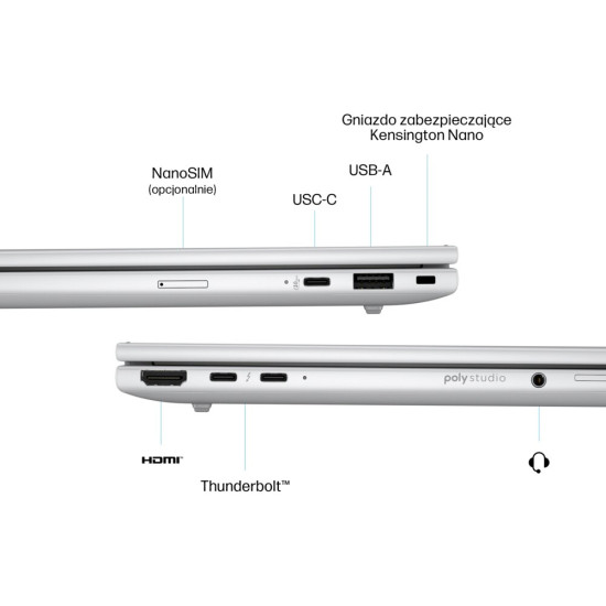 Laptop hp elitebook 8 g1i 14 ips ultra 7 255u 24gb ram 512gb ssd windows 11 professional funkcje ai